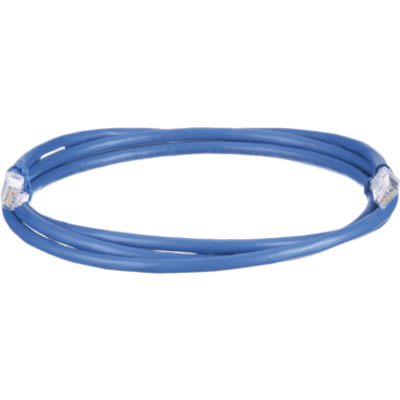 Cable de Parcheo UTP, Cat6A, 24 AWG, CM, Color Azul, 0.91 Metros (3 Pies)
