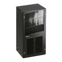 Aire Acondicionado Compacto Para Exterior, Uso en Gabinetes de Telecomunicaciones de Grado Industrial, Frío T20, 2000 BTU, 115 Vca, de Acero, Color Negro