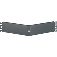 Tapa Ciega Para Rack Estándar de 19in, Angulado, de Acero, 2UR, Color Negro