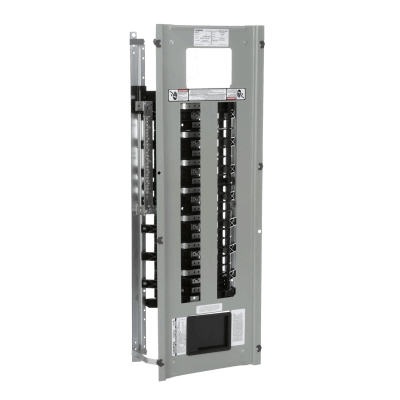 Interior de tablero P1, para montar interruptores BL/BQD, 250A, 3F, 4H, 220/127 ó 480/277 V c.a., 18 Circuitos, Barras de Aluminio