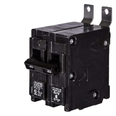 Interruptor automático atornillable tipo BL 2 polos, 20 amp.