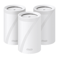 KIT 3 Routers Inalámbrico MESH Interior para Hogar / Triple Banda Wi-Fi 7 BE9300 Mbps / 2 Puerto 2.5 Gigabit WAN/LAN / 4 Antenas Internas / Operación Multi-Link MLO / Administración Mediante la App Deco (iOS, Android) / HomeShield