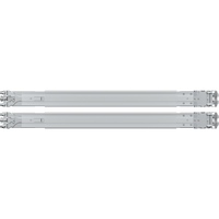 Kit de Rieles para Rack Synology RKS-01 | Compatible con Servidores de Montaje en Rack | Ancho de Pilar ≥450 mm | Ancho de Panel ≥480 mm | Profundidad de Montaje 553-834 mm | Orificios Cuadrados ≥9.5 mm | Orificios Redondos ≥7.1 mm.