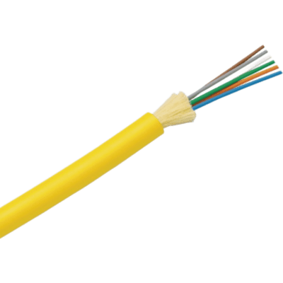 Cable de Fibra Óptica de 12 Hilos, Monomodo OS2 9/125, Interior, Tight Buffer 900um, No Conductiva (Dieléctrica), OFNR (Riser), Precio Por Metro