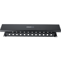 Organizador de Cables Horizontal de 2U para Rack de 19" con Cubierta Metálica