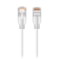 Patchcord UniFi Etherlighting? de 30 cm (11.81 Pulgadas), hasta 10G / Soporta hasta PoE+++ / Conector RJ45 Transparente para Mejores Efectos de Luz con Switches USW PRO MAX