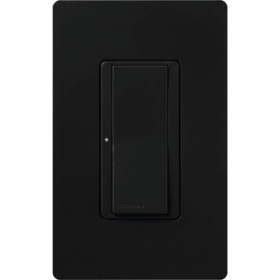 Switch Maestro de un solo polo, hasta 8 A, para multilocación con interruptores complementarios, color negro