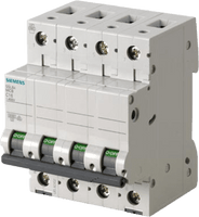 Interruptor Riel Dinn Tipo 5SL6, 4 polos, 16 amp