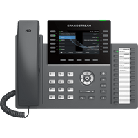 TELÉFONO IP PROFESIONAL DE 12 LÍNEAS / 24 TECLAS DE EXTENSIÓN PROGRAMABLES / WI-FI 6 / POE INTEGRADO / PANTALLA LCD 4.3 PULGADAS / SEGURIDAD DE NIVEL EMPRESARIAL / BLUETOOTH INTEGRADO / COMPATIBLE CON GDMS / AUDIO HD CON NOISE-SHIELD