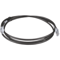 Cable de Parcheo UTP, Cat6A, 24 AWG, CM, Color Negro, 2.13 Metros (7 Pies)