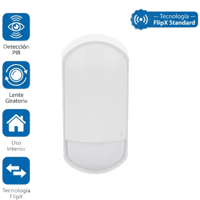 OPTEX FLX-S-ST / Detector PIR Interior FlipX Standard / Lente Giratoria 180° / Doble Patrón de Detección / Sensor Piroeléctrico
