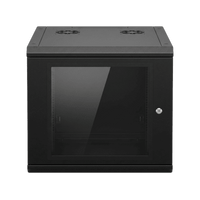 Gabinete de Pared 9U de 635 mm de Profundidad, Rack de 19 in en Acero Reforzado: Compacto y Resistente para Soluciones Profesionales