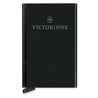 Tarjetero / Almacenamiento Seguro 4-6 Tarjetas / Aluminio Duradero / Protección RFID / Sistema Deslizamiento Patentado / Color Negro.