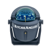Brújula de Navegación Marítima RitchieAngler RA-91 / Montaje en Bracket / Dial 2 3/4" (70 mm) / Iluminación Nocturna Verde / DirectiveForce Magnets / Acabado Gris Anti-Reflejo / 100% Reparable