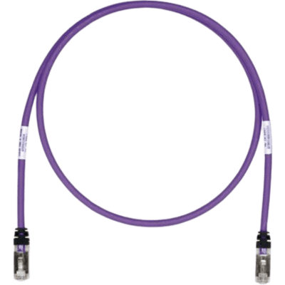 Patch Cord Cat6A, Blindado S/FTP, CM/LS0H, 3.05 Metros (10 Pies), Color Violeta