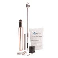 Kit Pararrayo con Punta de Aluminio con Avance de Cebado de 60 m. y Accesorios de Instalación en Torre.