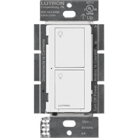 Interruptor on/off inalámbrico de pared para iluminación y ventiladores, 120 V, requiere neutro, control con Pico o desde la app con Smart Bridge, Caseta Wireless