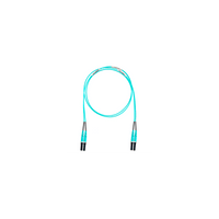 Jumper de Fibra Optica Multimodo 50/125 OM4, LC-LC Duplex, OFNR (Riser), Color Aqua, 30 Metros (98.43 Pies)