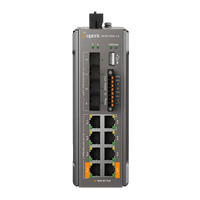 Switch de Red SP3012FM-L2(V3) / 8 Puertos 10/100/1000Mbps PoE / 4 Puertos SFP 1000M/2.5Gbps / Capacidad de Conmutación 36Gbps / Presupuesto PoE 240W / Alimentación Dual DC / Instalación DIN-rail, Pared o Escritorio / Certificaciones CE, FCC, RoHS, UKCA