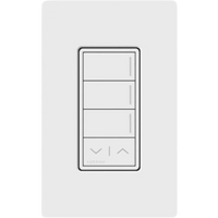 Teclado de escenas Sunnata de 3 botones con funciones de subir y bajar, comunicación inalámbrica Clear Connect, 120-277 V, blanco brillante, para sistema RadioRA 3
