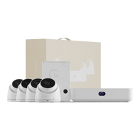 UniFi Protect UNVR Instant Kit – Solución Todo en Uno con NVR Instant, 4 Cámaras G5 Turret Ultra y Disco Duro de 1 TB para una Configuración Rápida y Sencilla