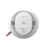 Alarma combinada de humo y monóxido de carbono, cableada a 120V CA con respaldo de batería AA, interconectable, paquete de 6