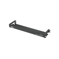 Organizador de Cables Frontal, para Panel de Fibra Óptica HD Flex, de 1 UR, Color Negro