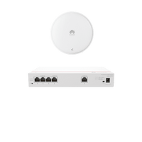Kit DEMO de Router Multi-Servicio / 1 puerto 10/100/1000 Mbps(WAN) / 4 puertos 10/100/1000 Mbps(LAN) PoE / 50W + Punto de Acceso Wi-Fi 7 / 3.5 Gbps / MU-MIMO 2x2 (2.4GH y 5GHz) / Smart Antenna más cobertura / Instalación en techo y pared