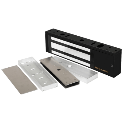 Kit Para Control de Acceso Incluye Chapa Magnética de 1200 Lbs Color Negro / Montaje En 