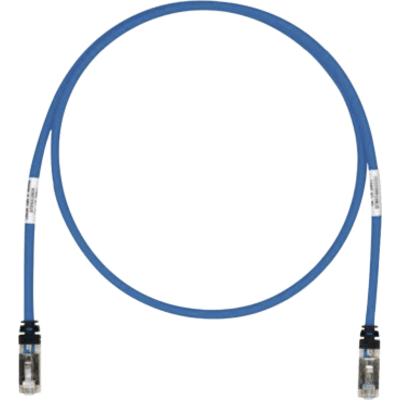 Patch Cord Cat6A, Blindado S/FTP, CM/LS0H, 0.61 Metros (2 Pies), Color Azul