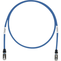 Patch Cord Cat6A, Blindado S/FTP, CM/LS0H, 0.61 Metros (2 Pies), Color Azul