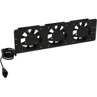 Kit de 3 Ventiladores 110 Vca (12 x 12 cm) con Clavija para Gabinete de Piso