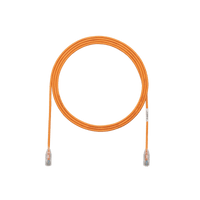 Cable de Parcheo TX6, UTP Cat6, Diámetro Reducido (28AWG), Color Narnaja, 0.30 Metros (1 Pie)