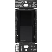 Interruptor de pared inteligente Claro on/off, 120 V con neutro, 5 A en LED y 600 W incandescente, funciona con control Pico y Smart Hub Caseta Wireless, color negro