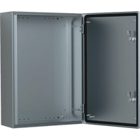 Gabinete de Acero Inoxidable 304L ASR IP66 240x240x150 mm (9.4 x 9.4 x 5.9 in) / 2 Cerraduras / Montaje Placa 2 mm
