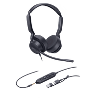 Diadema Alámbrica UH42 SE Dual de Yealink Certificada para Microsoft Teams con USB-C/A