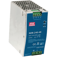 Fuente de Poder Industrial de 240W, salida 48Vcc, 5A, para montaje Riel Din