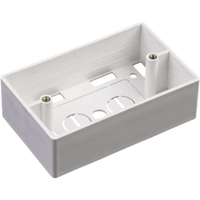 Caja de Pared Universal, Color blanco, Para montaje con Placas de Pared