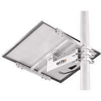 Soporte/Montaje para Panel Solar WI-BRKP133 para Postes / Estructura Galvanizada SGCC 2 mm / Ajuste Ángulo 0-75° / Compatible Postes Redondos 76-133 mm y Cuadrados 50-130 mm / Paneles hasta 900 mm Ancho y 35 mm Grosor / Resistente Corrosi&o