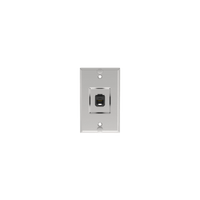 Placa de Pared Telefónica, Salida de 1 Puerto Keystone, Con Jack Cat5e Estilo TP, de Acero Inoxidable
