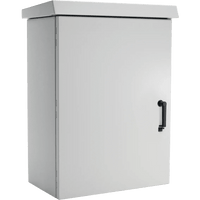 Gabinete Para Exterior OSP ComLine de 18 UR, 600 mm de Ancho, 500 mm de Profundidad De Aluminio, Color Gris Claro Con Protección NEMA 4/12/4X/3/3R; IP66