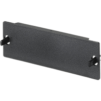 Placa Ciega FAP, Para Reservar Espacio de Uso Futuro en Paneles de Fibra Óptica, Color Negro
