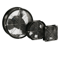 Ventilador Axial Compacto 6 Pulgadas / 115VAC / 102CFM / Silencioso / Acero Negro / 50,000 Horas Operación