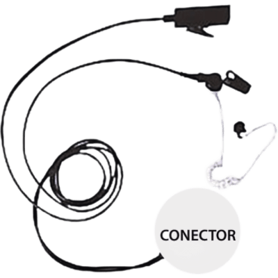 Kit de Micrófono-Audífono profesional de 2 Cables para KENWOOD NX-200/300/410/5000, TK-480/2180/3180