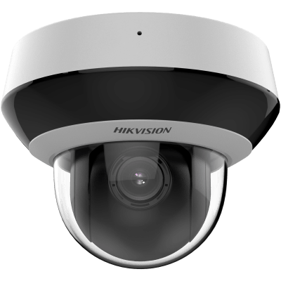 Mini Domo PTZ IP 2 Megapixel / 4X Zoom / H.265+ / 20 mts IR EXIR / WDR / PoE / IK10 / Exterior IP66 / Ultra Baja Iluminación / Micrófono Integrado / PoE / microSD