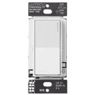 Atenuador auxiliar Sunnata de pared para control de 3 vías o escalera, 120 V, compañero cableado del atenuador principal del sistema RadioRA 3, color blanco mate (Snow)