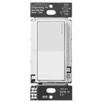 Atenuador auxiliar Sunnata de pared para control de 3 vías o escalera, 120 V, compañero cableado del atenuador principal del sistema RadioRA 3, color blanco mate (Snow)