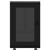 Gabinete Rack 19 Pulgadas / 18 Unidades / Piso / Puerta de Cristal / Acero Calibres 16-18-20 / Capacidad 750 kg (1653.5 lb) / Dimensiones 60 cm (23.6 in) x 93 cm (36.6 in) x 46 cm (18.1 in)