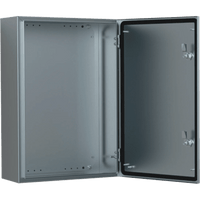 Gabinete de Acero Inoxidable 304L ASR IP66 / 500x500x210 mm (19.7x19.7x8.3 in) / 1 Cerradura / Montaje Placa 2 mm
