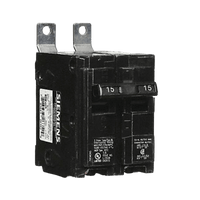 Interruptor automático atornillable tipo BL 2 polos, 15 amp.